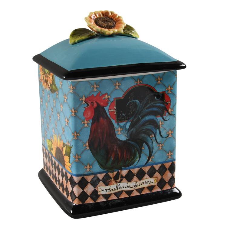 French Barnyard Large Canister & Lid