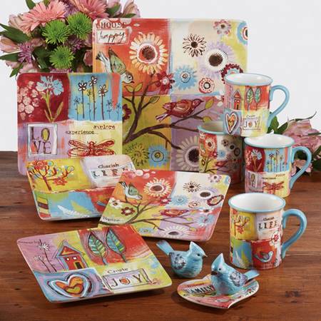 Daily Joy Square Salad/Dessert Plate