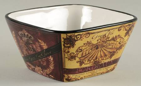 Grand Vin Individual Square Ice Cream Dish