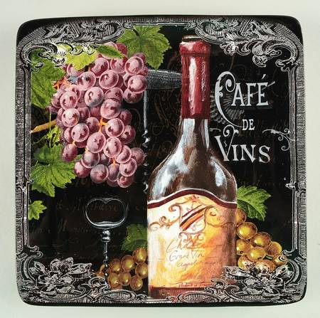 Grand Vin Square Dinner Plate