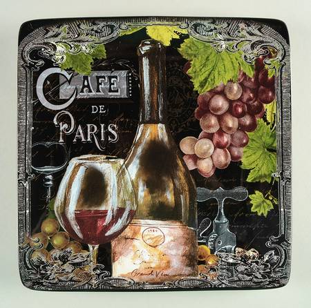 Grand Vin Square Dinner Plate