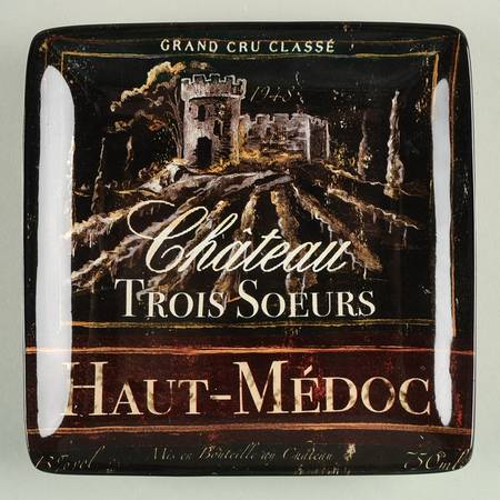 Grand Vin Square Canape Plate