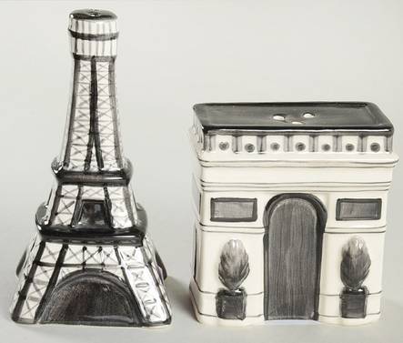 Paris Travel Figural Salt & Pepper Set