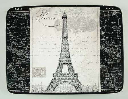 Paris Travel 16" Rectangular Serving Platter