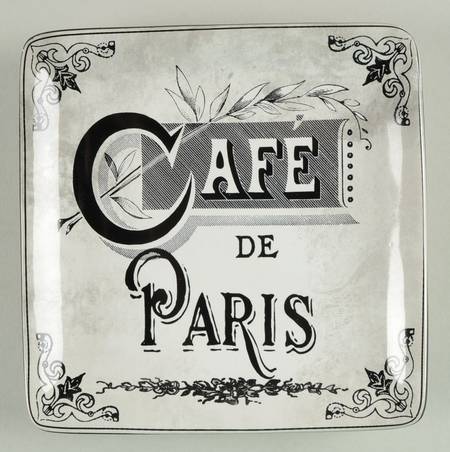 Paris Travel Square Canape Plate