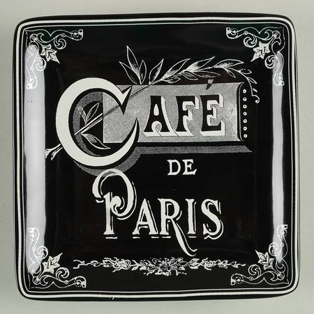 Paris Travel Square Canape Plate