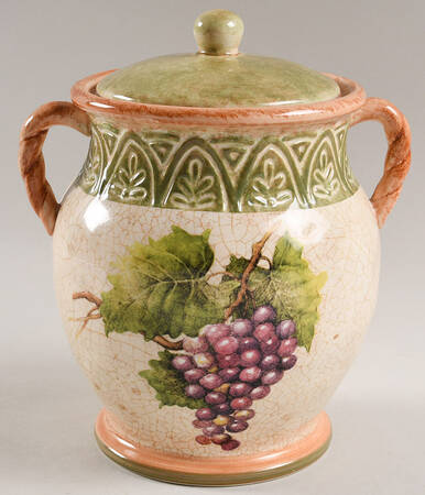 Sanctuary Wine Medium Canister & Lid