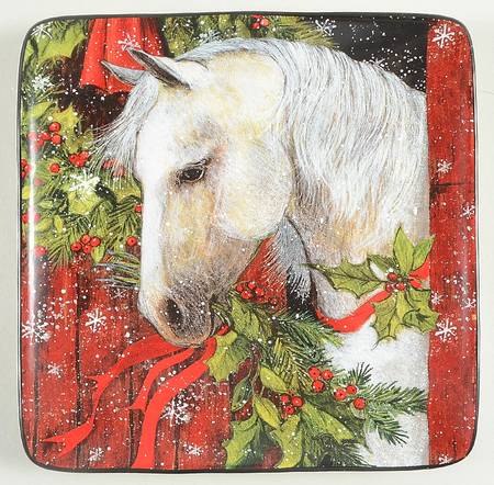 Heartland Holiday Square Salad/Dessert Plate