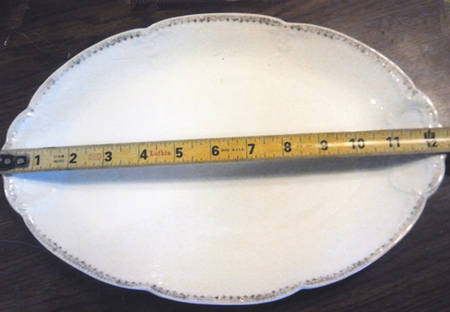 CAR241 12" Oval Serving Platter