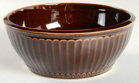 Parthenon Brown 9" Round Vegetable Bowl