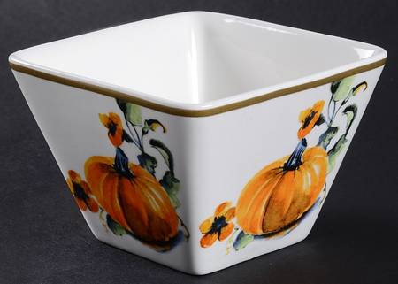 Pumpkins Individual Square Appetizer Bowl