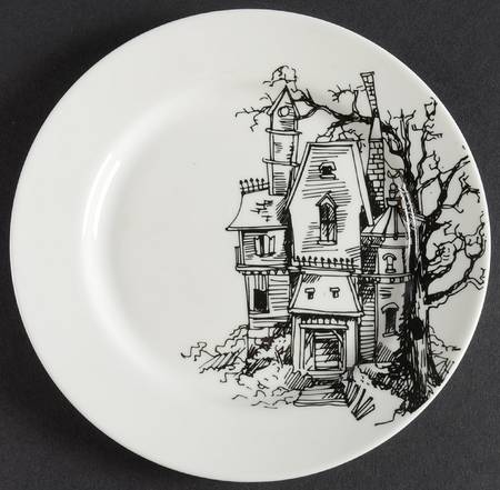 Haunted House Appetizer Plate
