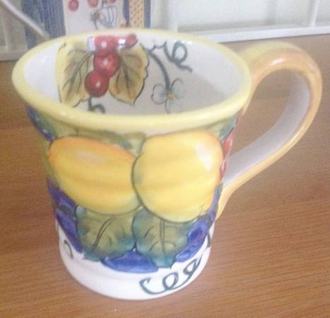 Blue Italian Fruit Mug