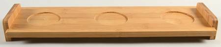 Chelsea (Mix and Match) Wood Base for 3 Bowl Dip Set