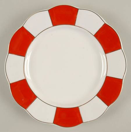 C6Y3 Red Salad Plate