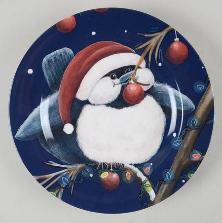 Snow Birds Salad Plate