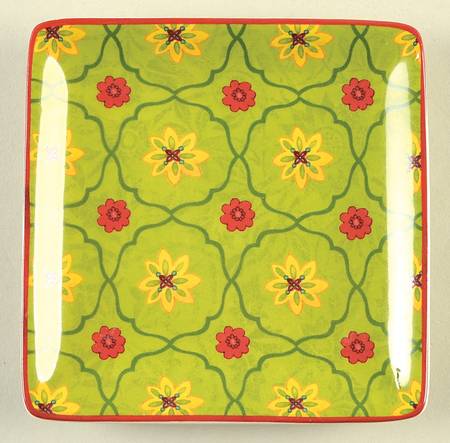 Tunisian Sunset Square Canape Plate