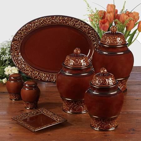 Solstice Brown (3 Piece) Canister Set (Box Set)