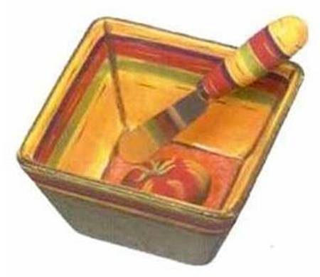 Terra Toscana Dip Bowl & Spreader Set