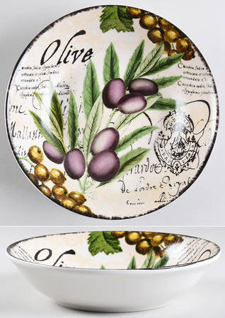 Botanical Veggies 8" Individual Pasta Bowl