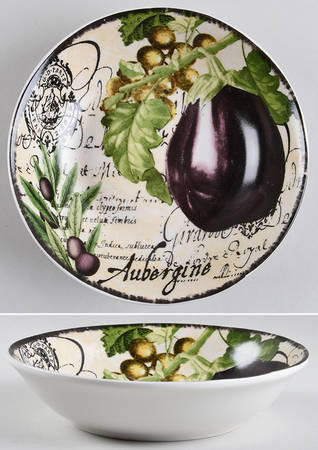 Botanical Veggies 8" Individual Pasta Bowl