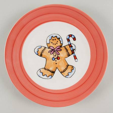 Christmas Swirl Salad Plate