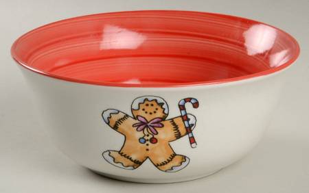 Christmas Swirl Soup/Cereal Bowl