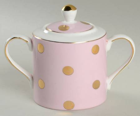 C6Y5 Pink Sugar Bowl & Lid