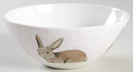 Pink Bunny Soup/Cereal Bowl