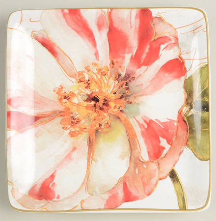 Rainbow Seeds Square Canape Plate