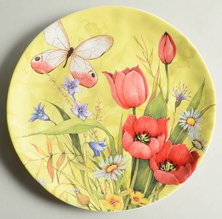 Floral Bouquet Salad/Dessert Plate
