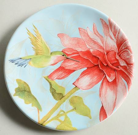 Floral Bouquet Canape Plate