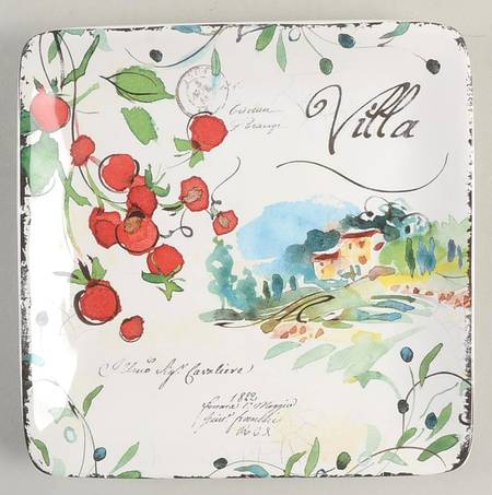 Villa Square Canape Plate