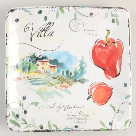 Villa Square Canape Plate