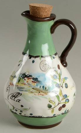 Villa Oil Jar & Cork Stopper