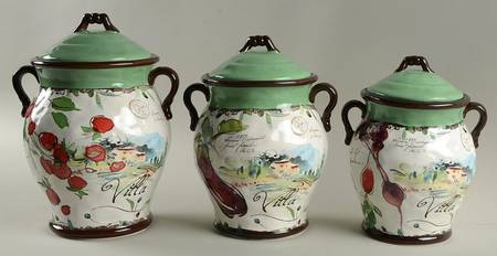 Villa (3 Piece) Canister Set (Box Set)