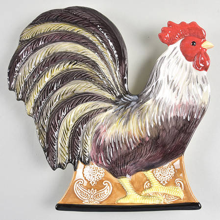 Vintage Rooster Figural Open Candy Dish