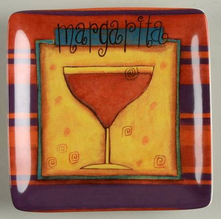 Salsa Square Canape Plate