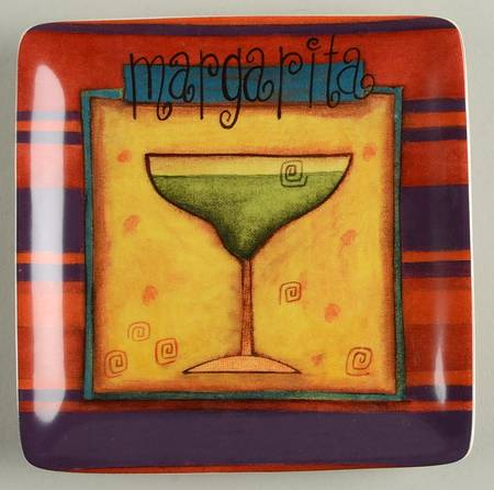 Salsa Square Canape Plate