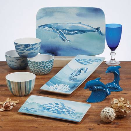 Sea Life 14" Rectangular Serving Platter