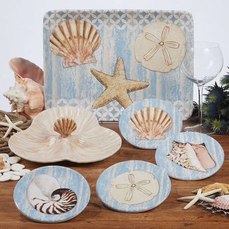 Spa Shells 16" Rectangular Serving Platter