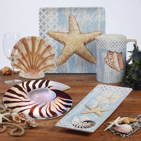 Spa Shells 1 Piece Figural Chip and Dip