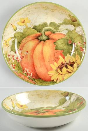 Botanical Harvest 9" Soup/Pasta Bowl