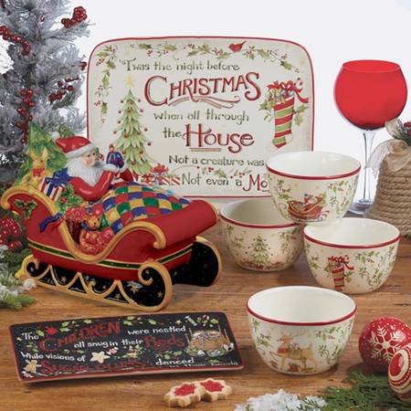 Night Before Christmas, The Figural Cookie Jar & Lid