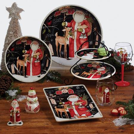 Woodland Christmas 13" Pasta Serving Bowl
