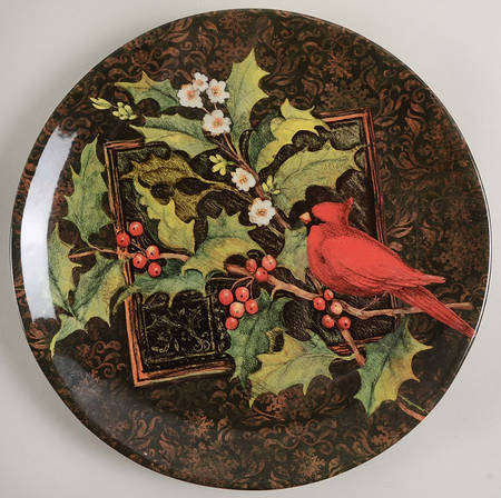 Christmas Cardinals 13" Chop Plate (Round Platter)