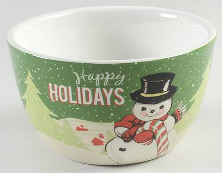 Retro Christmas Individual Ice Cream Dish