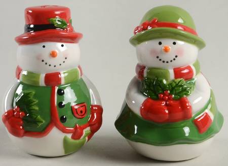 Christmas Fun Figural Salt and Pepper