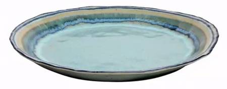 Sausalito Green 14" Chop Plate (Round Platter)
