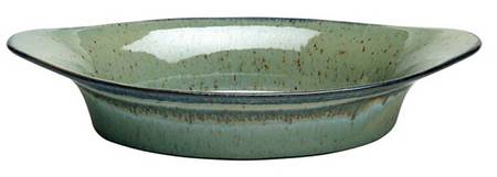 Sausalito Green 12'' Oval Baker